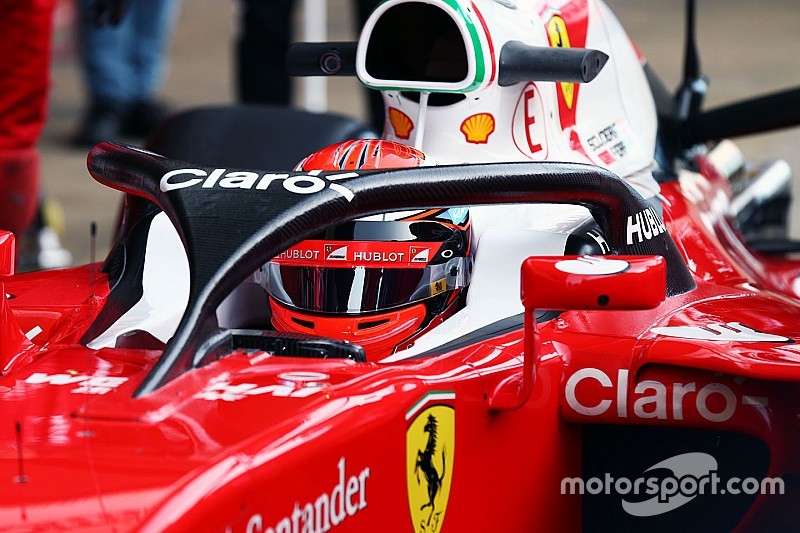 Fotos - el halo en la cabina del piloto en el Ferrari SF16-H