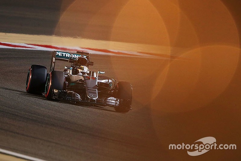 Die Startaufstellung zum Grand Prix von Bahrain