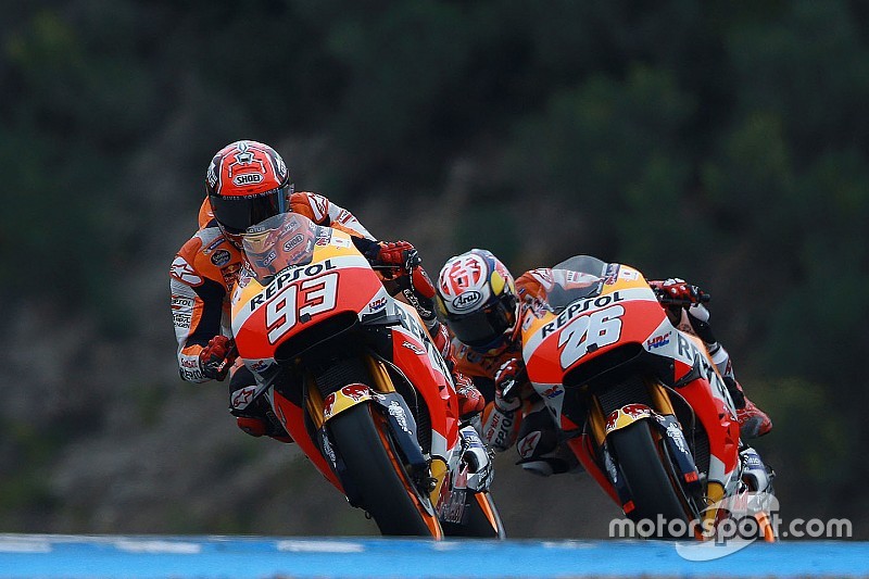 Marquez en Pedrosa worstelen met afstelling in Jerez