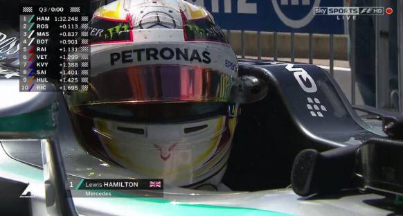 Hamilton Silverstone'da pole pozisyonunda