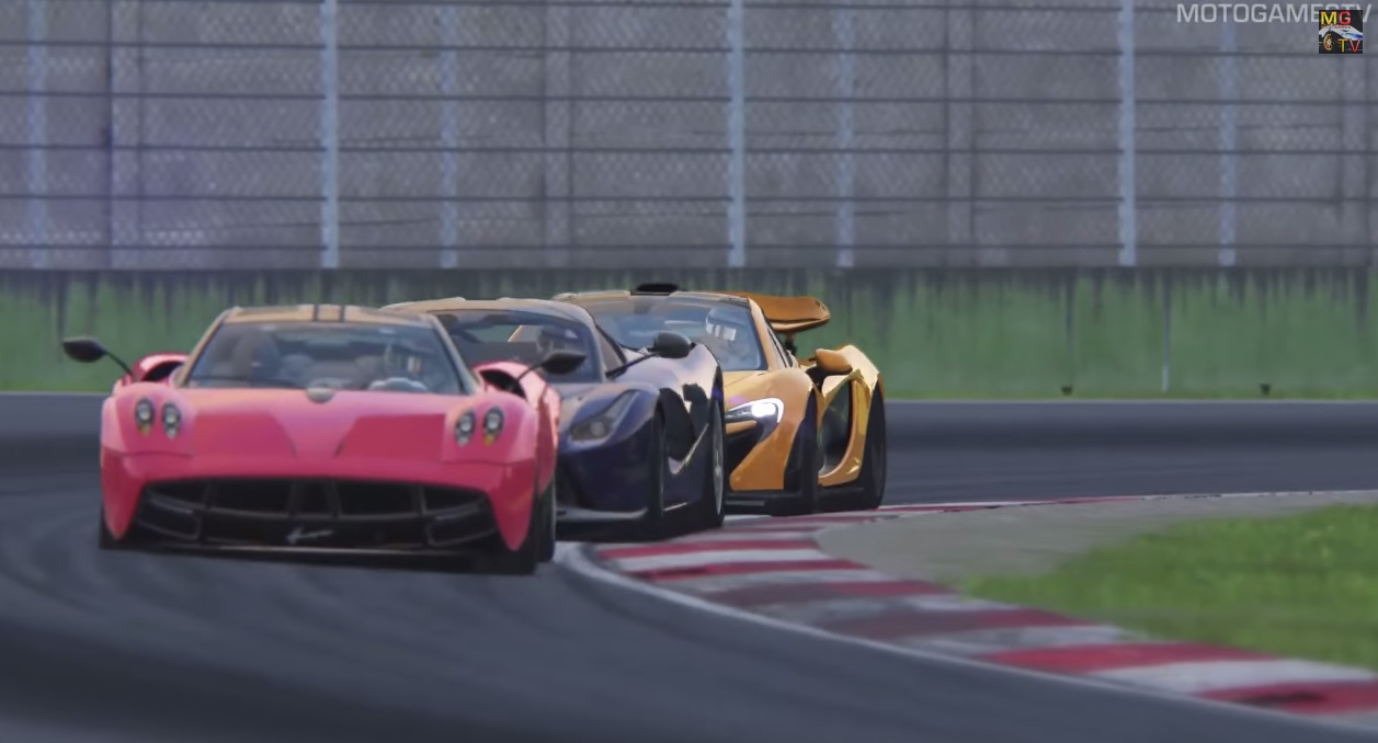 Virtuális orgia: McLaren P1 Vs. Pagani Huayra Vs. La Ferrari Imolában