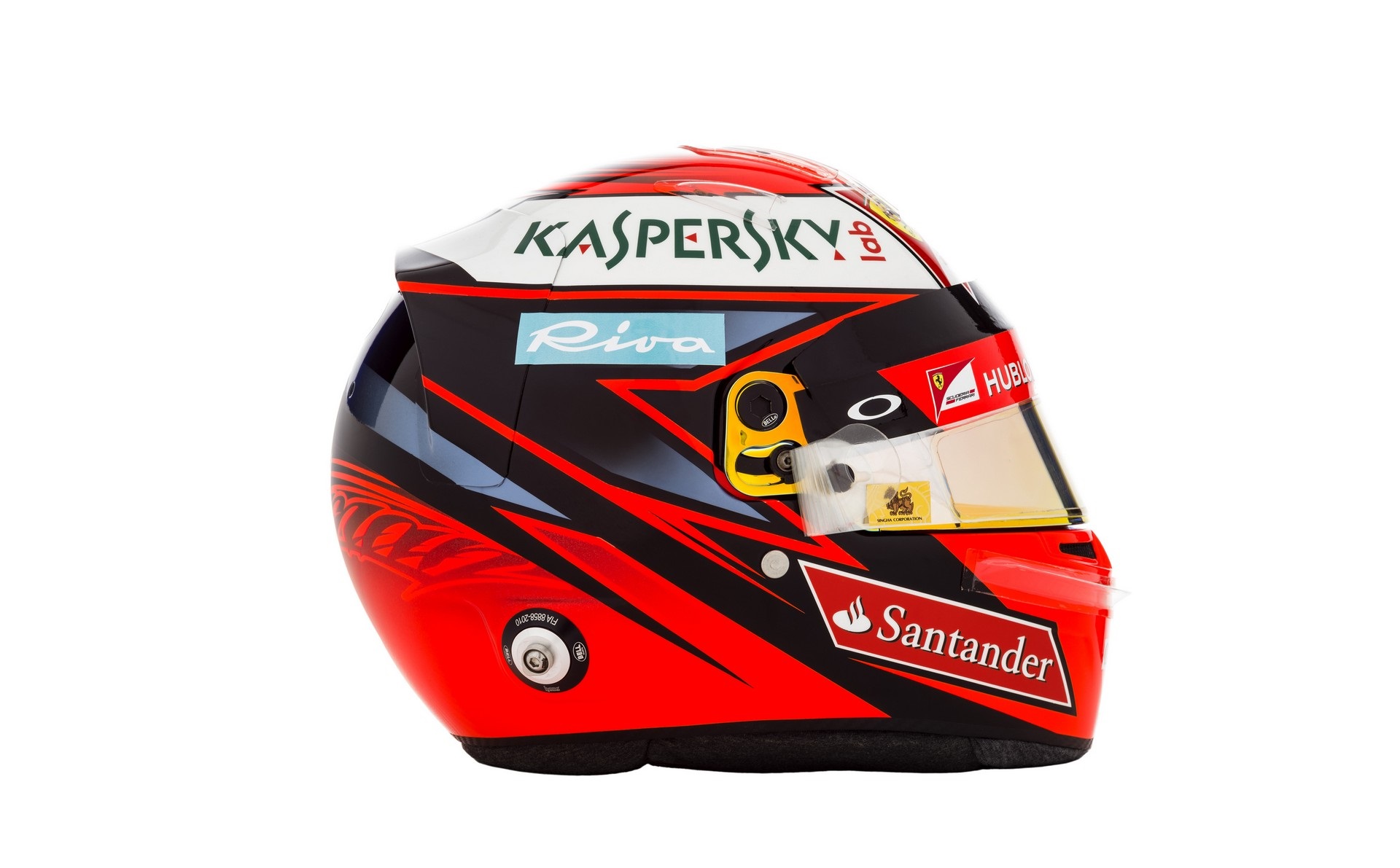 Képeken Raikkönen és Vettel idei sisakja