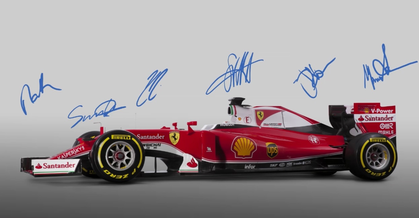 Ez volt a legkirályabb jelenet a Ferrari mai bemutatóján: Vettel, Raikkönen...