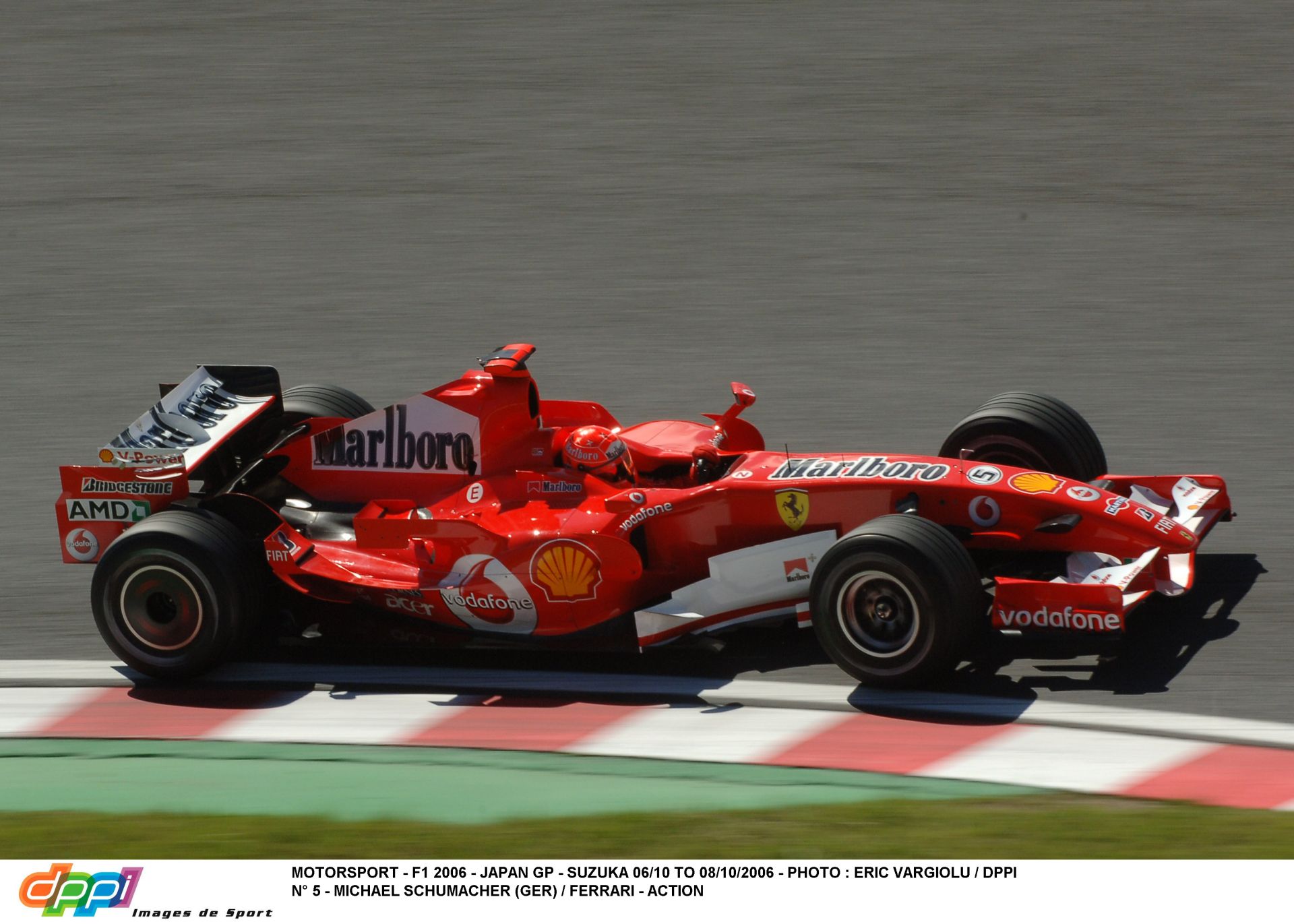 Michael Schumacher nem éppen lassú köre a 2006-os Ferrarival Suzukában