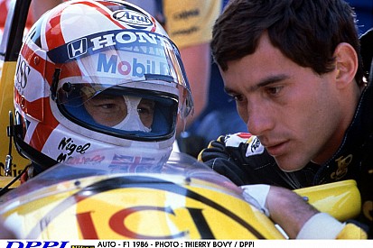 Ayrton Senna taxizása Nigel Mansell társaságában – 1991, Nagy-Britannia