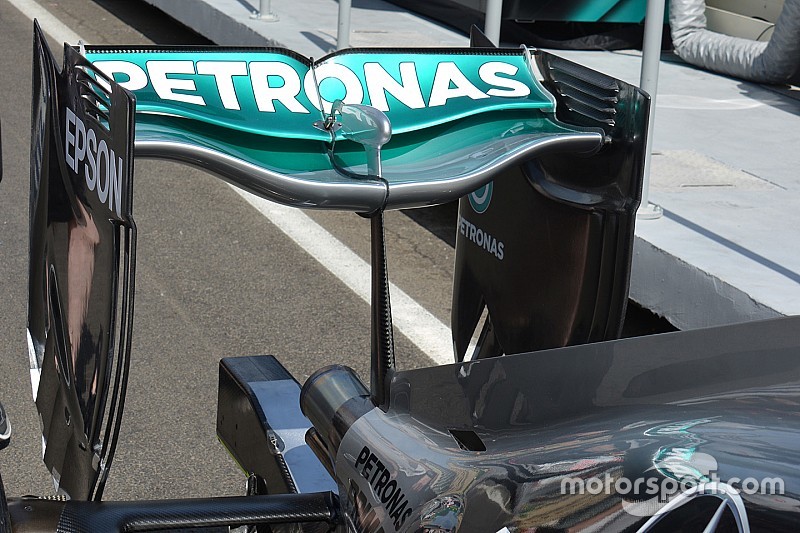 Breve análisis técnico: Alerón trasero del Mercedes W07