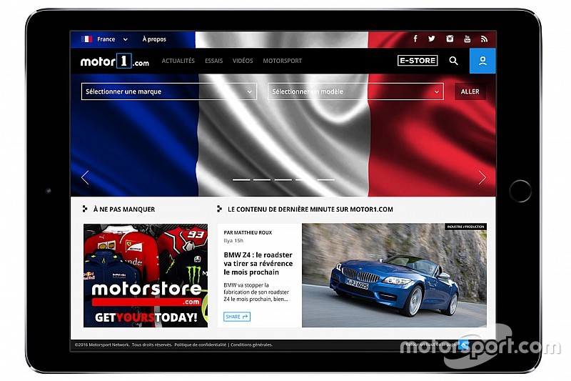 Motor1.com annuncia l'espansione europea con il lancio di Motor1.com-FRANCIA