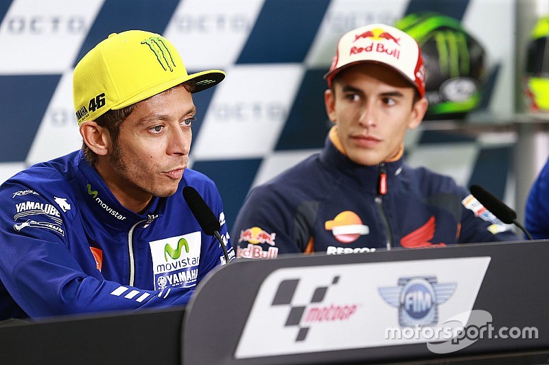 Ketegangan antara Marquez dan Rossi tak sebesar dulu