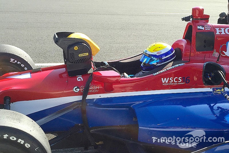 Urrutia, impresionado en su primera prueba con un IndyCar
