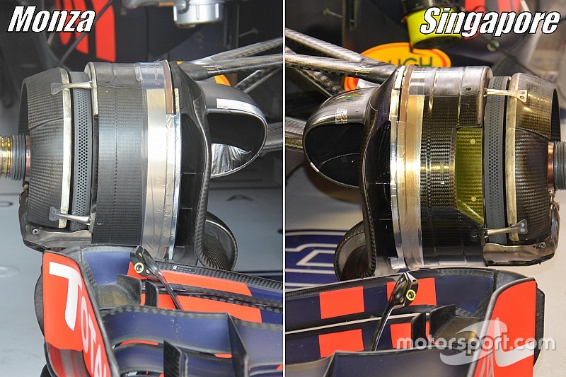 Tech update: Red Bull past brake duct aan voor snikheet Singapore