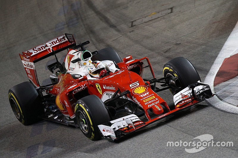 Vettel start achteraan door probleem met anti-roll bar
