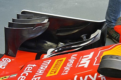 Técnica: dientes de sierra en el Ferrari en Singapur