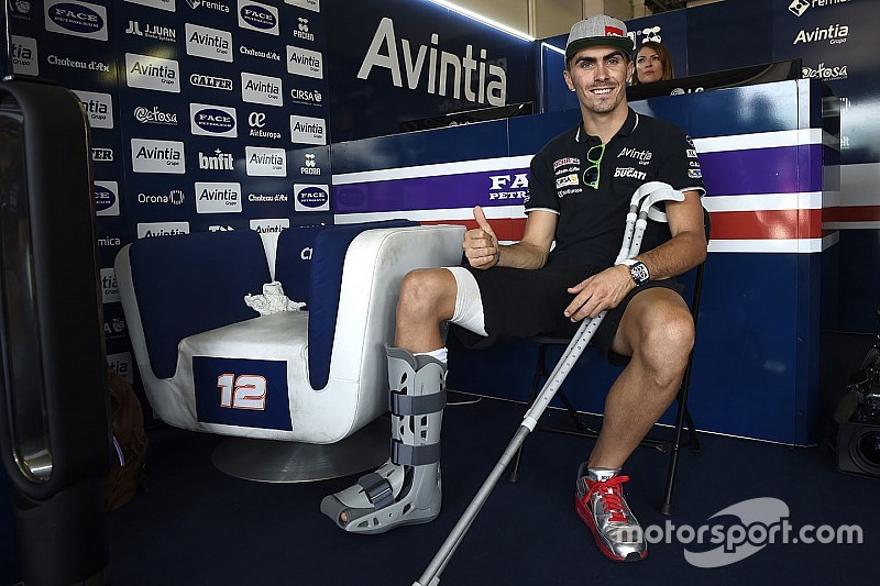 Loris Baz décidé à reprendre la piste malgré un pied douloureux