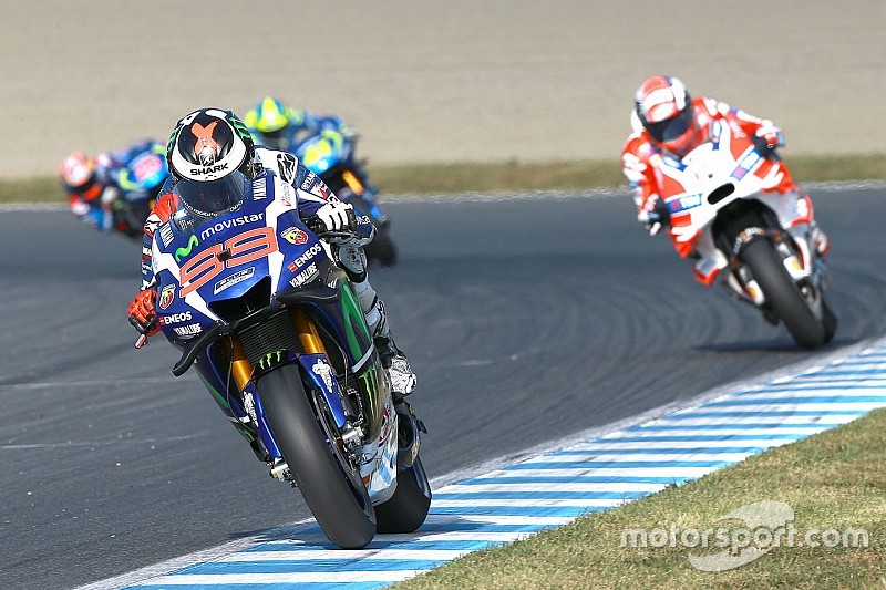 MotoGP test op Phillip Island met berichtensysteem via dashboard