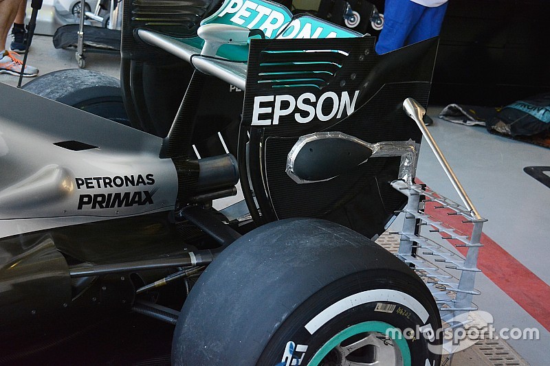 Técnica: Parrilla de sensores 'Kiel' en el Mercedes en Brasil