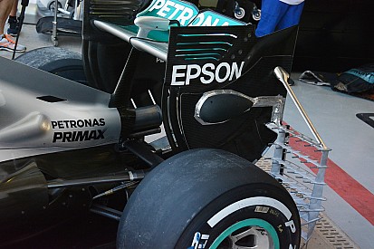 Технический брифинг: матрица с датчиками Киля на Mercedes W07
