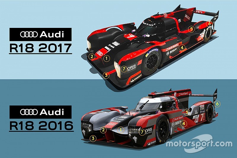 Analyse: Die Neuheiten am LMP1-Audi für WEC 2017