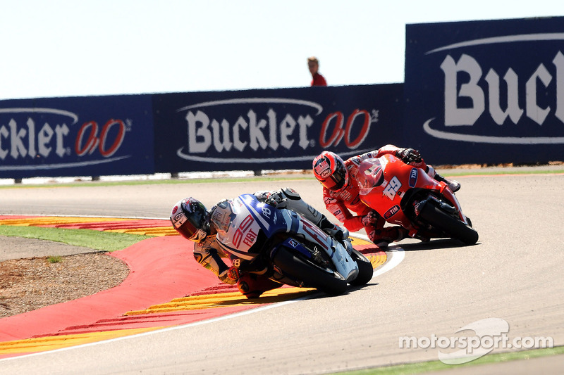 Jorge Lorenzo, Fiat Yamaha Team y Nicky Hayden, Ducati Marlboro Team