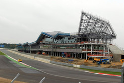 Construction progress on Silverstone's new pit, paddock and conference complex that is scheduled for completion in 2011