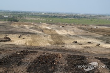 Construction of the Circuit of the Americas in Austin, home of United States Grand Prix starting in 2012