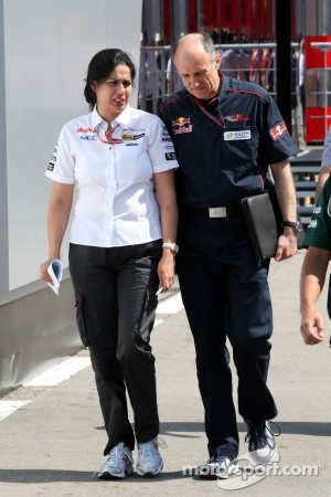 Monisha Kaltenborn, Managing director BMW sauber F1 Team with Franz Tost, Scuderia Toro Rosso, Team Principal