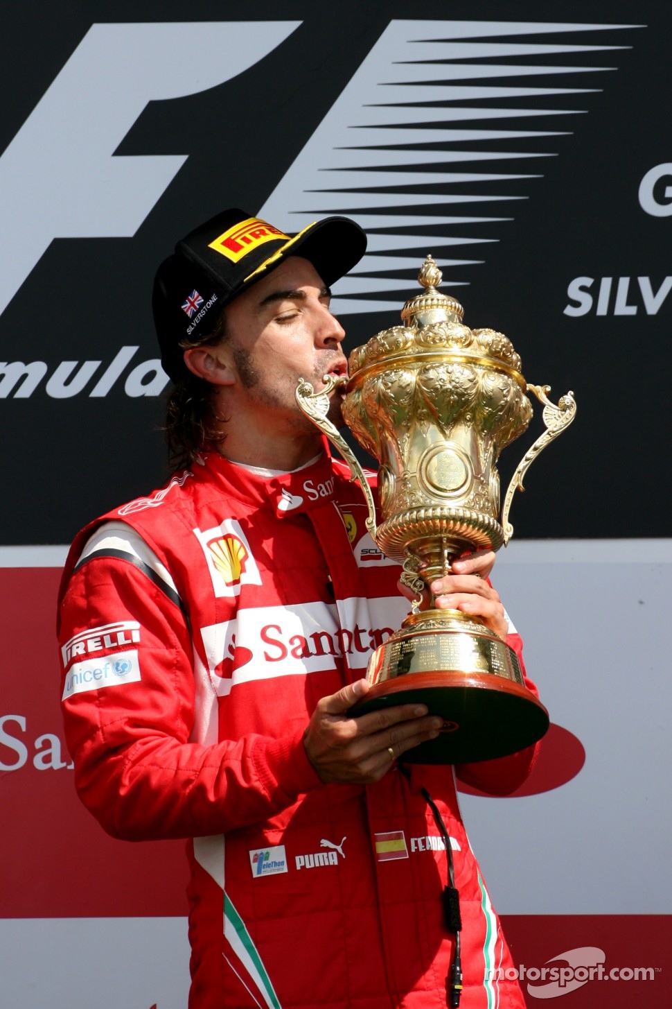 Podium: race winner Fernando Alonso, Scuderia Ferrari