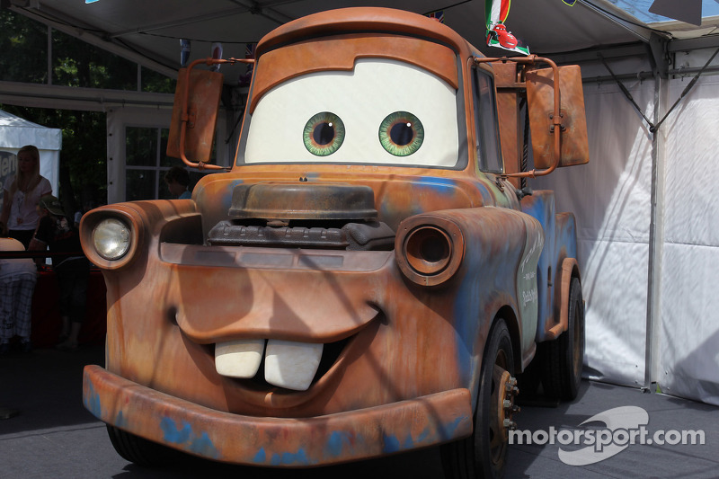 Hook character from the movie Cars 2 at Munich Show Event