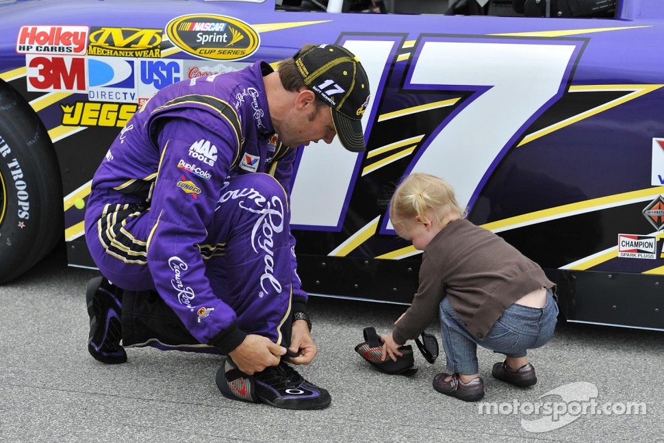 Matt Kenseth, Roush Fenway Racing Ford and Kaylin Kenseth