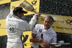 Podium, Bruno Spengler, BMW Team Schnitzer BMW M3 DTM and Charly Lamm, Teammanager BMW Team Schnitzer
