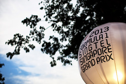 Singapore Grand Prix lighting balloon in the paddock