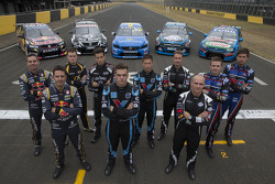 Craig Lowndes, Jamie Whincup, James Moffat, Rick Kelly, Scott McLaughlin, Robert Dahlgren, Will Davi