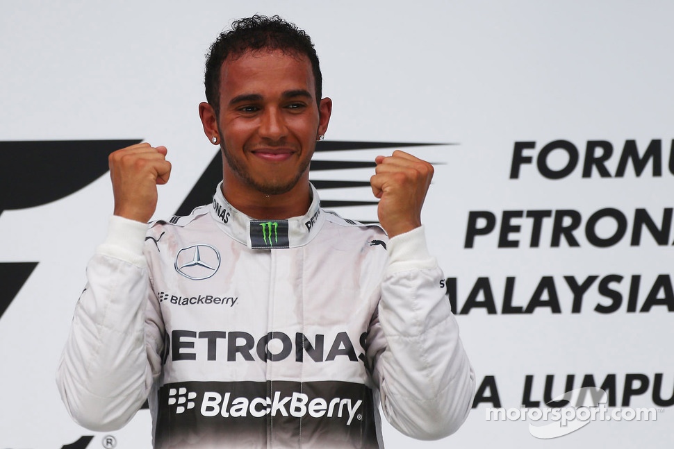 Race winner Lewis Hamilton, Mercedes AMG F1