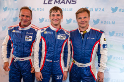 Sergey Zlobin, Anton Ladygin and Mika Salo
