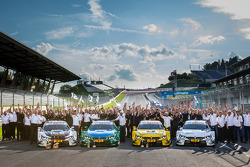 Vierfachsieg für BMW: 1. Marco Wittmann, 2. Augusto Farfus, 3. Timo Glock, 4. Martin Tomczyk