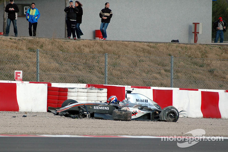 Kimi Raikkonen kaza yapıyor