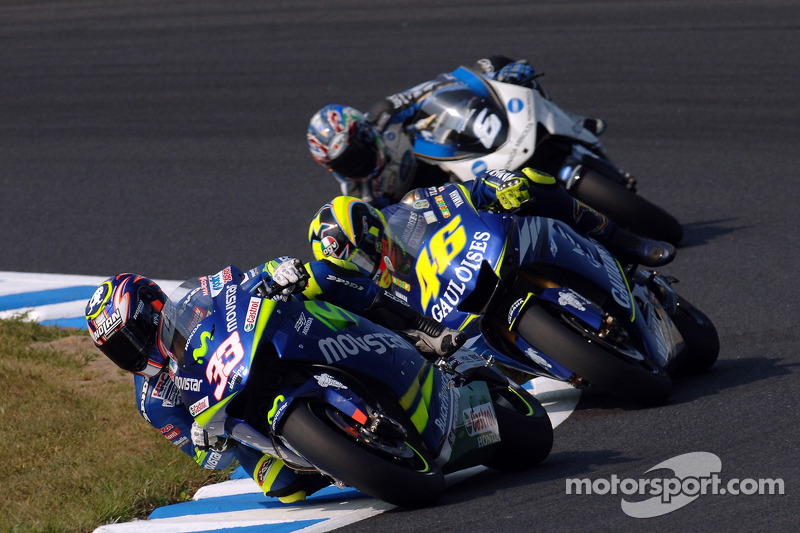 Marco Melandri y Valentino Rossi
