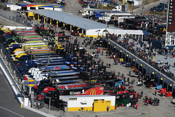 El garaje de la Copa NASCAR