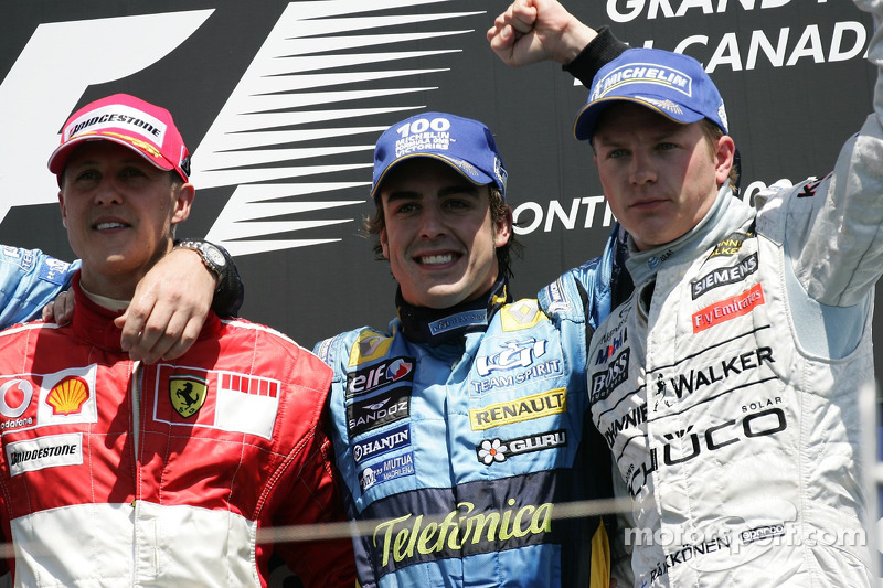 Подіум: 1. Фернандо Алонсо, Renault. 2. Міхаель Шумахер, Ferrari. 3. Кімі Райкконен, McLaren-Mercede