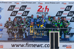 Podium: 1. Vincent Philippe, Anthony Delhalle, Etienne Masson; 2. Gregory Leblanc, Mathieu Lagrive,