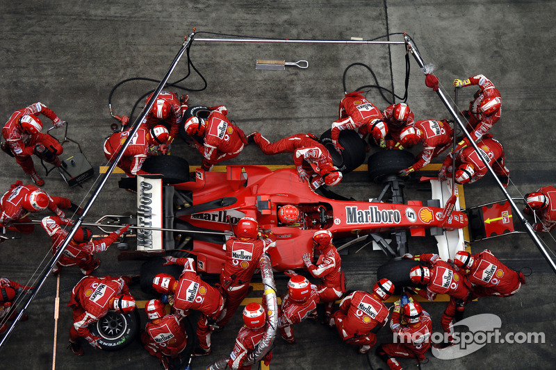Pitstop for Michael Schumacher
