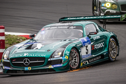 #5 Black Falcon Mercedes-Benz SLS AMG GT3: Abdulaziz Al Faisal, Hubert Haupt, Yelmer Buurman, Jaap van Lagen