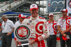 Scott Dixon, Chip Ganassi Racing celebra a pole position