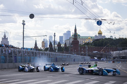 Jarno Trulli, Trulli; Antonio Felix da Costa, Amlin Aguri, und Justin Wilson, Andretti Autosport