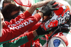 Il vincitore della gara Tiago Monteiro, Honda Civic WTCC, Honda Racing Team JAS