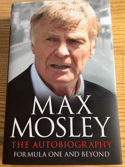 Cover van Max Mosley's nieuwe autobiografie