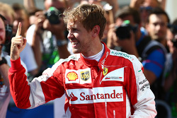 Il vincitore Sebastian Vettel, Ferrari