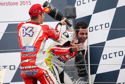 Podio: tercer puesto Andrea Dovizioso, Ducati y segundo lugar Danilo Petrucci, Pramac Racing Ducati