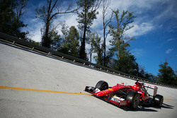 The Ferrari SF15-T on the Monza banking