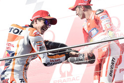 Podio: il vincitore Marc Marquez, Repsol Honda Team