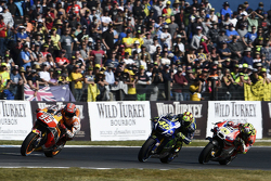 Marc Marquez, Repsol Honda Team; Valentino Rossi, Yamaha Factory Racing; Andrea Iannone, Ducati Team